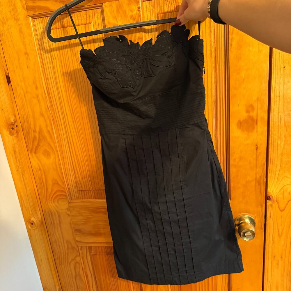 Catherine Malandrino Black Bodycon Strapless Dress